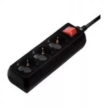 Hama 00108835 apsauginis nuo viršįtampių filtras, juodas, 3 lizdai, 230 V, 5 m