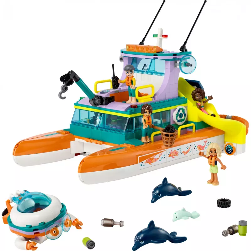 LEGO konstruktorius LEGO Friends gelbėjimo valtis 41734 – 1132 detalės, nuo 10 metų, su minilėlėmis ir aksesuarais