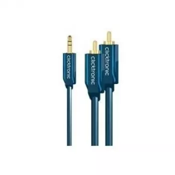 MP3 adapterio laidas (3,5 mm garso lizdas / 2x RCA kištukas) - 7,5 m, papildomas adapteris MP3 grotuvams, iPod ir išmaniesiems telefonams