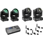 LED rinkinys EUROLITE TMH-W63 TMH-S30 USB QuickDMX Easy Show — DMX valdomi LED wash ir spot prožektoriai