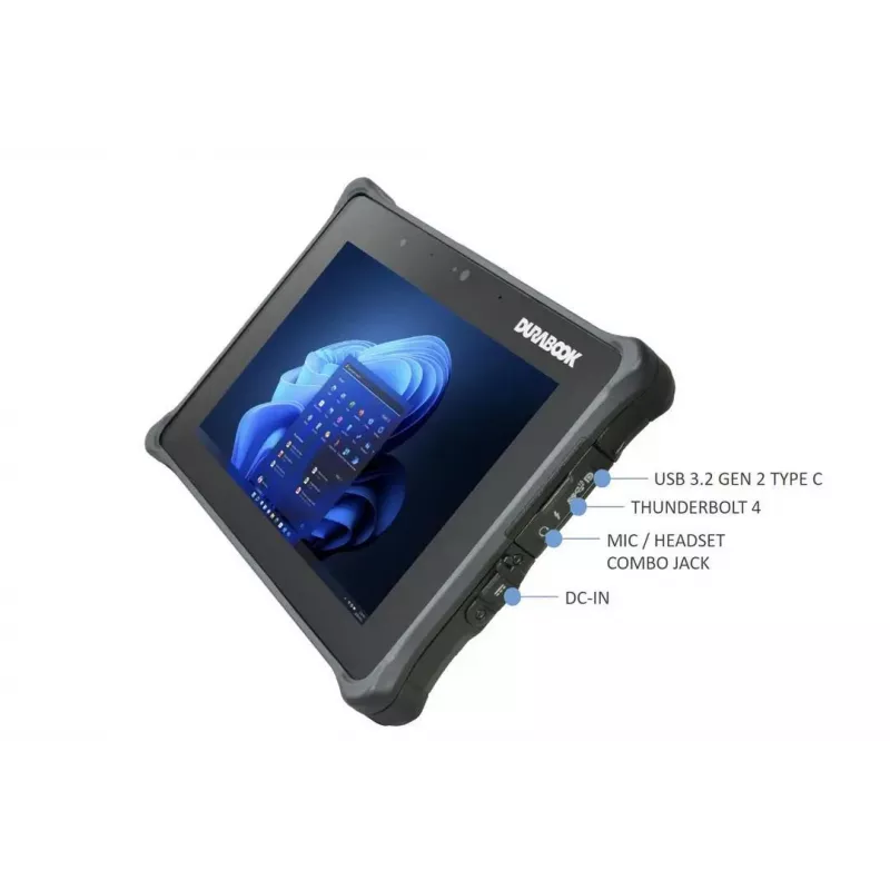 Planšetinis kompiuteris Durabook R8AA1 CI5-1230U 8 colių / 8 GB / 128 GB R8H1P1DEBBLX