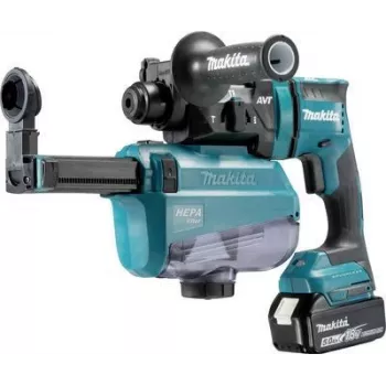 Makita DHR182RTWJ – Grąžtuvinis plaktukas – Belaidis – 3 režimai – SDS-plus – 1,7 J – 2 akumuliatoriai – 18 V