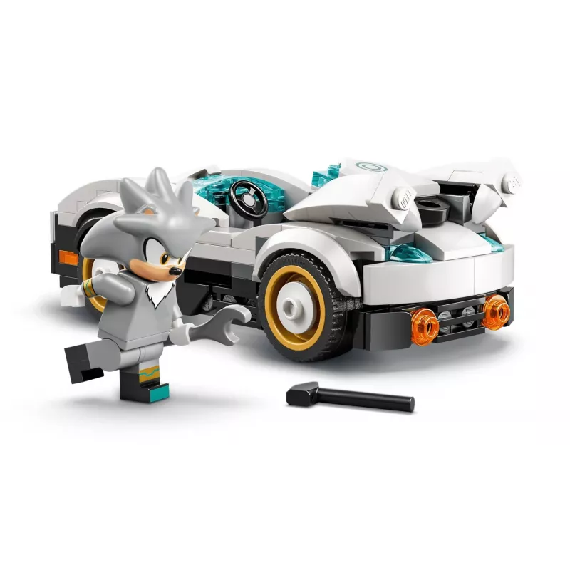 LEGO SONIC THE HEDGEHOG 77118 Silver'o automobilis prieš Knuckles'o monstrų sunkvežimį