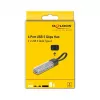 DELOCK USB 3.2 Gen 1 4 prievadų USB šakotuvas su Type-A + Type-C jungtimi (5000 Mbit/s) juodas/permatomas