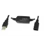 USB ilginimo kabelis LogiLink 15 m USB 2.0 M/F juodas