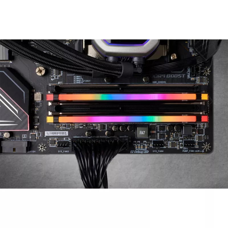 DIMM 32 GB DDR4-2666 2x 16 GB dual kit black CMW32GX4M2A2666C16 Vengeance RGB PRO INTEL XMP