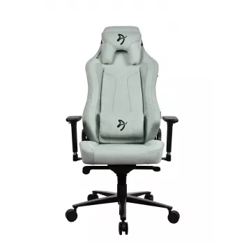 Žaidimų kėdė Arozzi Vernazza SoftFabric Pearl Green – ergonominė sėdynė iš minkšto audinio