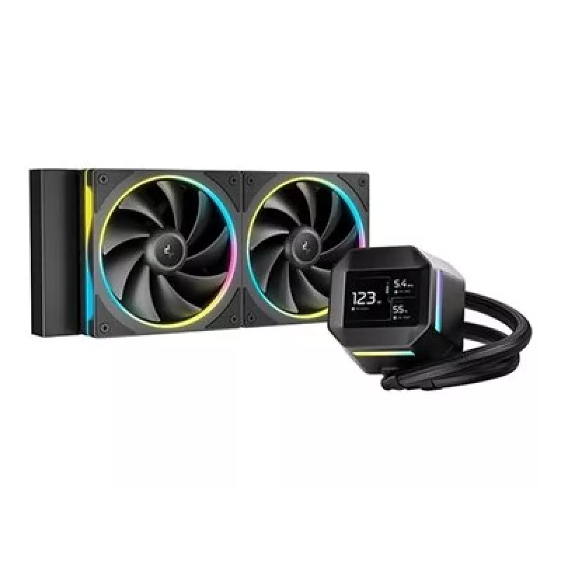 Skysčio aušinimo rinkinys DeepCool LM240 12 cm Juodas