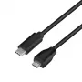 Logilink USB 2.0 laidas, Type C (kištukas) į Micro-USB 2.0 (kištukas), 1 m, juodas (CU0197)