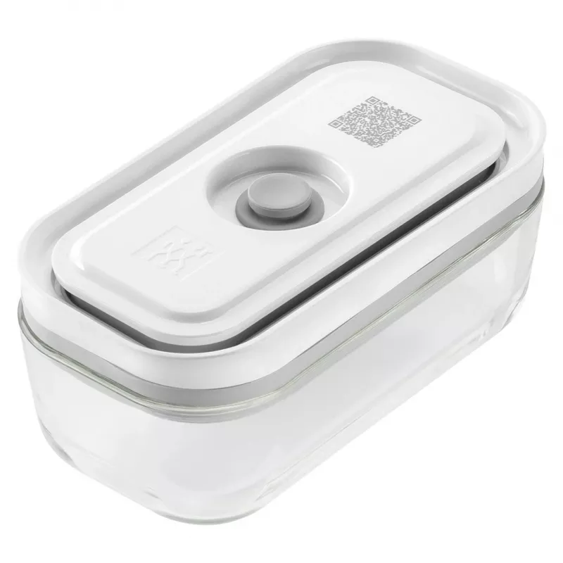 Maisto laikymo indas ZWILLING 36803-100-0 stačiakampis stiklinis 0,35 L, pilkas, sandarus, sukraunamas