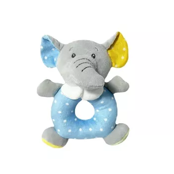 Barškučiai TULILO modelis 9217 – drambliuko formos, 18 cm, spalvingas