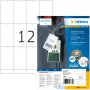 HERMA Robust etiketės A4 52,5x93,5 mm balto popieriaus nelipnios 1200 vnt.