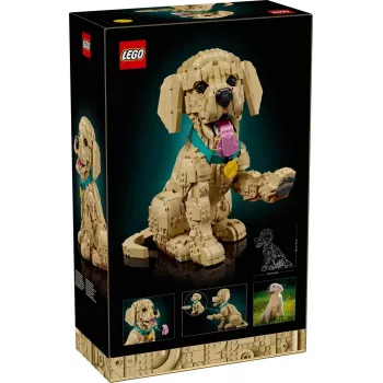 LEGO ICONS 11384 Auksaspalvis retriverio šuniukas