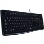 Logitech Desktop MK120 rinkinys, juodas, laidinis, Šveicariškas, 920-002504