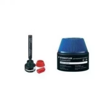 Markerio pildymo rašalas Staedtler Lumocolor 488 50 juoda 30 ml 4 vnt