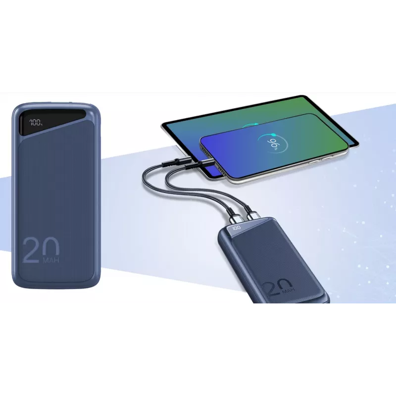 Nešiojamas powerbankas Navitel PWR20 MX MĖLYNAS 20000 mAh