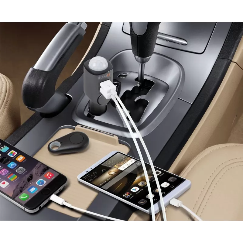 Automobilinis įkroviklis Technaxx 4743 universalus juodas