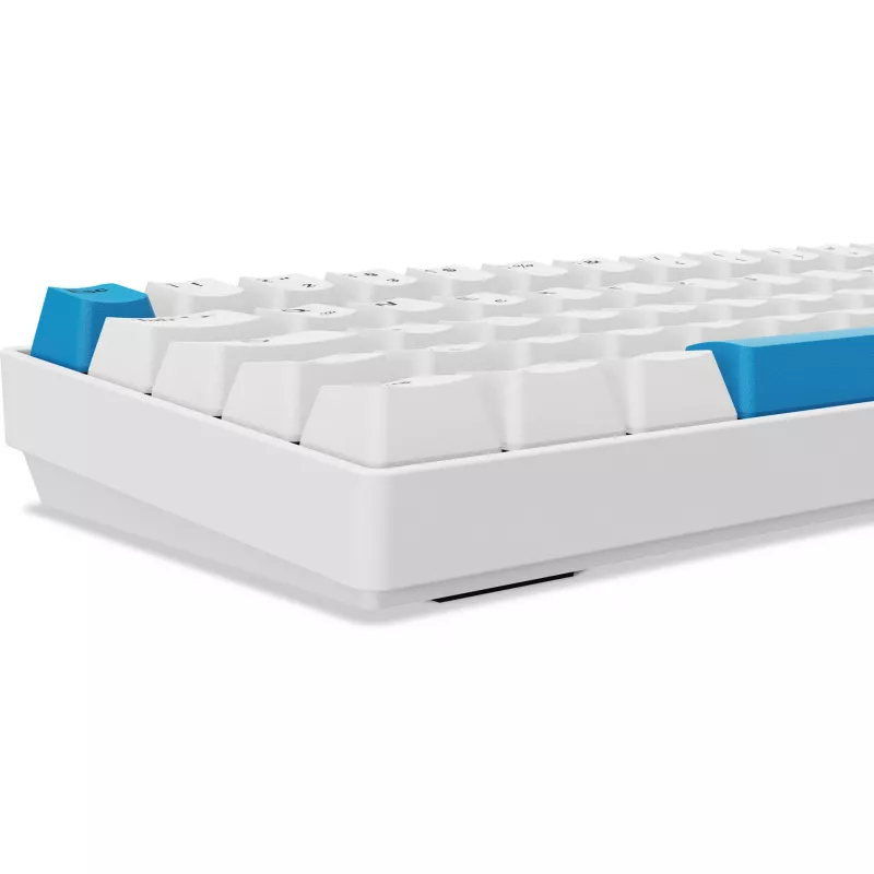 Sharkoon SGK50 S4 klaviatūra, laidas USB, QWERTZ vokiškas, balta, 60% RGB LED