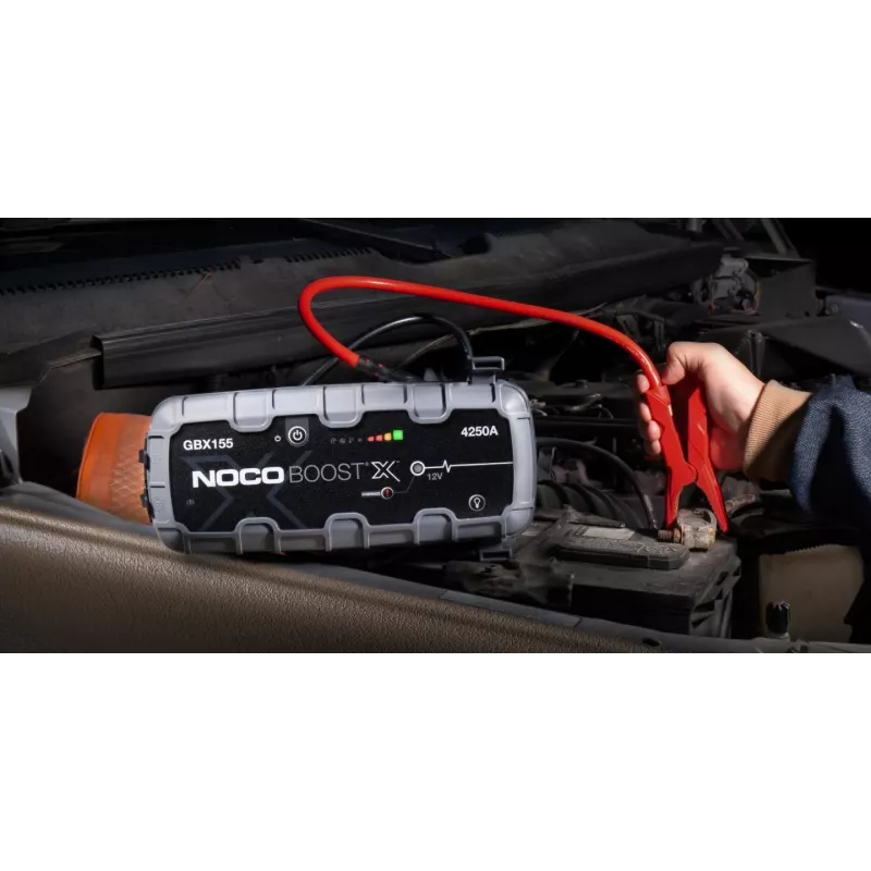 Automobilio užvedimo starteris NOCO GBX155, 4250 A, 99 Wh Li-Ion, 60 W įkrovimas, IP65, įmontuotas 500 lm LED žibintuvėlis