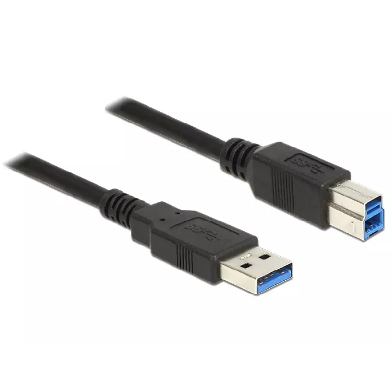 USB laidas DeLOCK 85066 USB 3.2 Gen 1 1m USB A USB B juodas