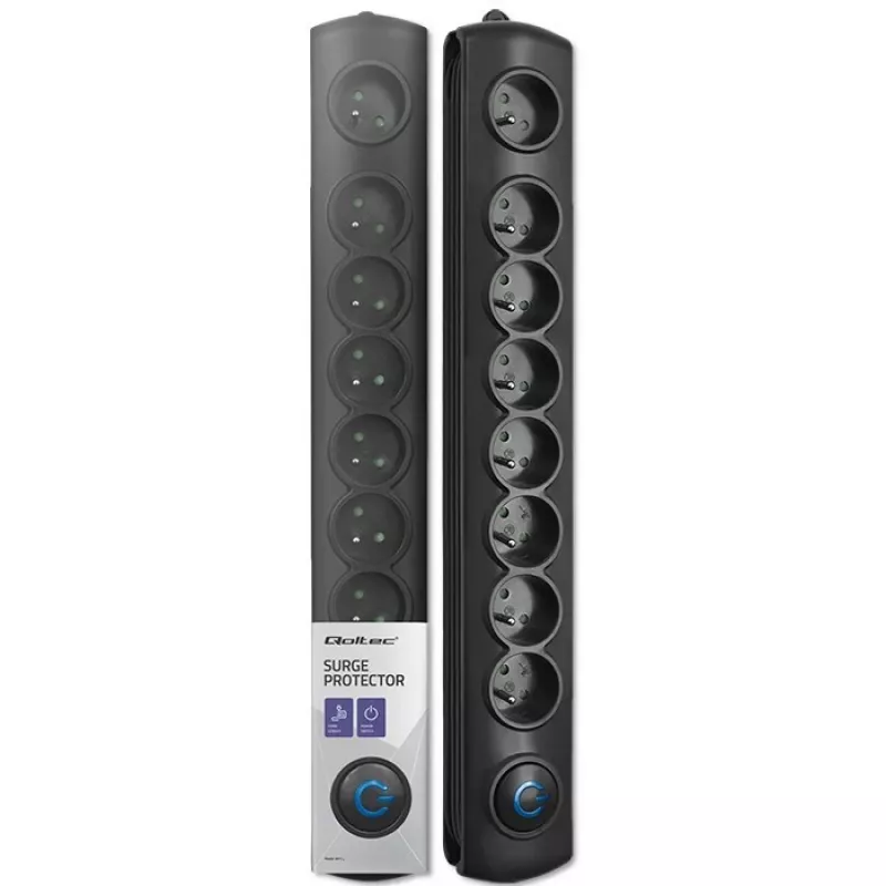 Qoltec apsauginis filtras 8 kištukiniai lizdai 3,0 m 50114