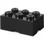 LEGO Storage Brick 6, dėžutė laikymui juoda