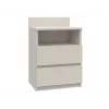 Naktinis staliukas Top e shop Malwa su 2 stalčiais, 40×32×59 cm, Kashmir apdaila