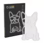 Neoninė lemputė MANTA SNL66WH French Bulldog White – dekoratyvinis LED neoninis šuo prancūzų buldogas baltas