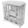 PC korpusas Midi Tower NZXT H9 Flow RGB+ — Baltas, ATX/EATX/Micro-ITX, grūdintas stiklas, 3x140mm priekyje + 1x120mm gale