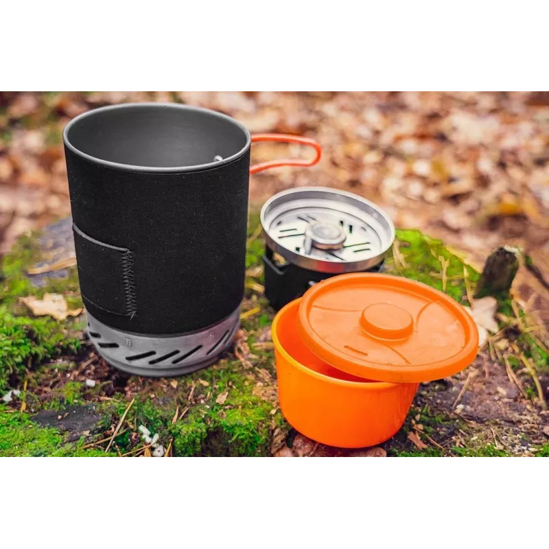 Campinginė viryklė su puodu