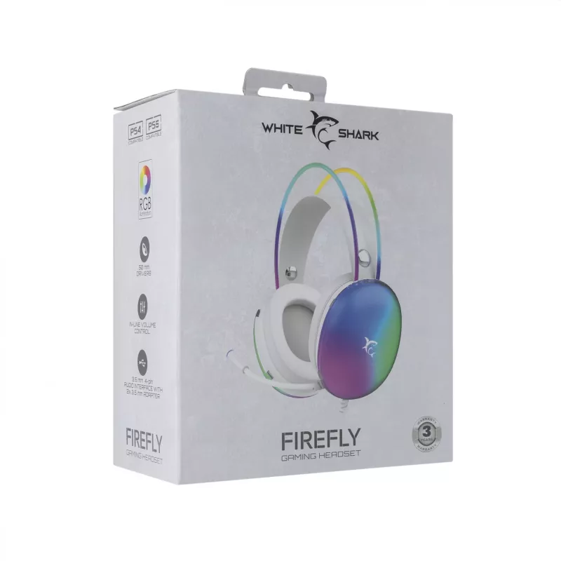 Ausinės White Shark GH-2342 Firefly White