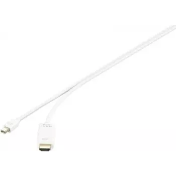 Renkforce RF-3697528 vaizdo kabelis-adapteris 1 m Mini DisplayPort į HDMI baltas (RF-3697528)