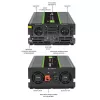 Qoltec Monolith automobilinis keitiklis 4000 W juodas