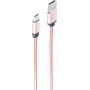 USB laidas ShiverPeaks BS14-11002 1 m USB A – Micro-USB B rožinis auksas