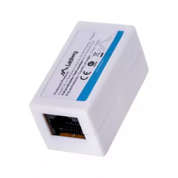 LANBERG AD-RJ45-RJ45-OU6 tinklo jungtis – baltas RJ-45 lizdų adapteris Cat.6