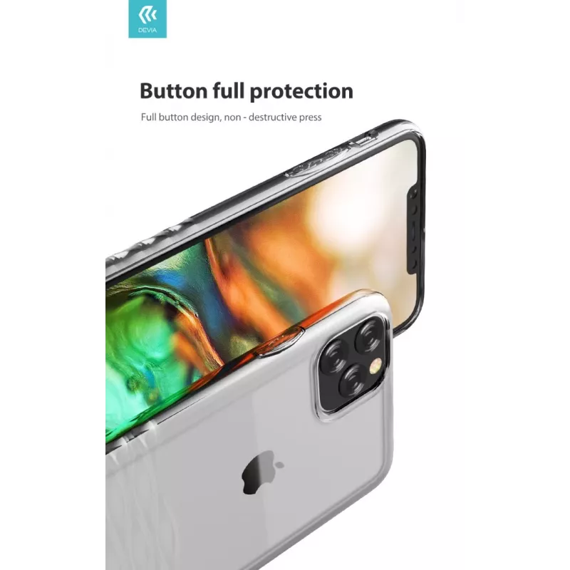 Apsauginis dėklas Devia Ocean2 iPhone 11 Pro, skaidrus, plonas