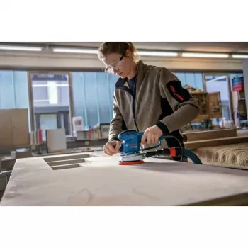 Bosch GEX 34-150 Professional ekscentrinis šlifuoklis 12000 RPM 24000 OPM juoda, mėlyna, pilka, raudona