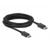 Delock DisplayPort kabelis - DisplayPort (vyriškas) į DisplayPort (vyriškas) - DisplayPort 2.0 - 1,0 m - Palaiko 10K 60 Hz (10 240 x 4320) - Juodas (80261)