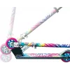 Vaikiškas paspirtukas Razor A Tie-Dye – aliuminis sulankstomas 2 ratų paspirtukas, reguliuojamas vairas, ABEC-5, maks. apkrova 65 kg