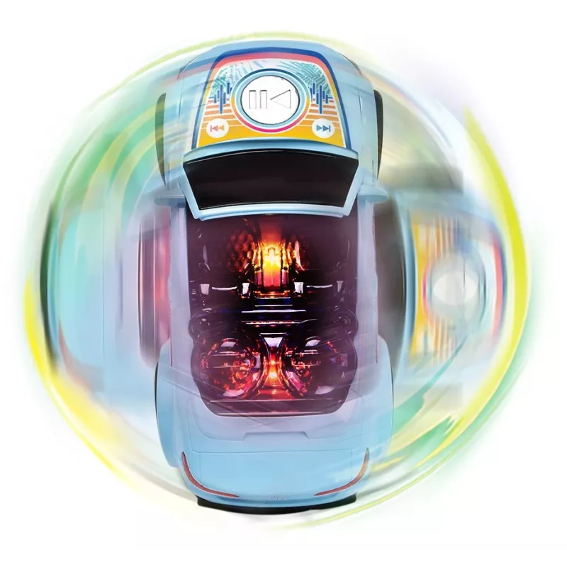 Dickie Toys Mercedes-Benz E-Class Beat Spinner mėlynas – motorizuotas vaikiškas automobilis su muzika ir šviesomis