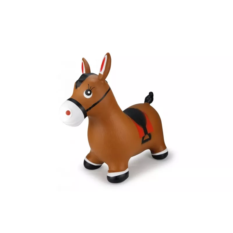 Pripučiamas žaislas gyvūnas Jamara Hopping Animal Horse ruda su pompa