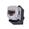 Keystone modulis A-LAN MKB-U6-1 — RJ45 U/UTP Cat6, 22/26 AWG, juodai baltas ABS korpusas