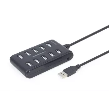 USB šakotuvas Gembird UHB-U2P10P-01 — 10 prievadų USB 2.0