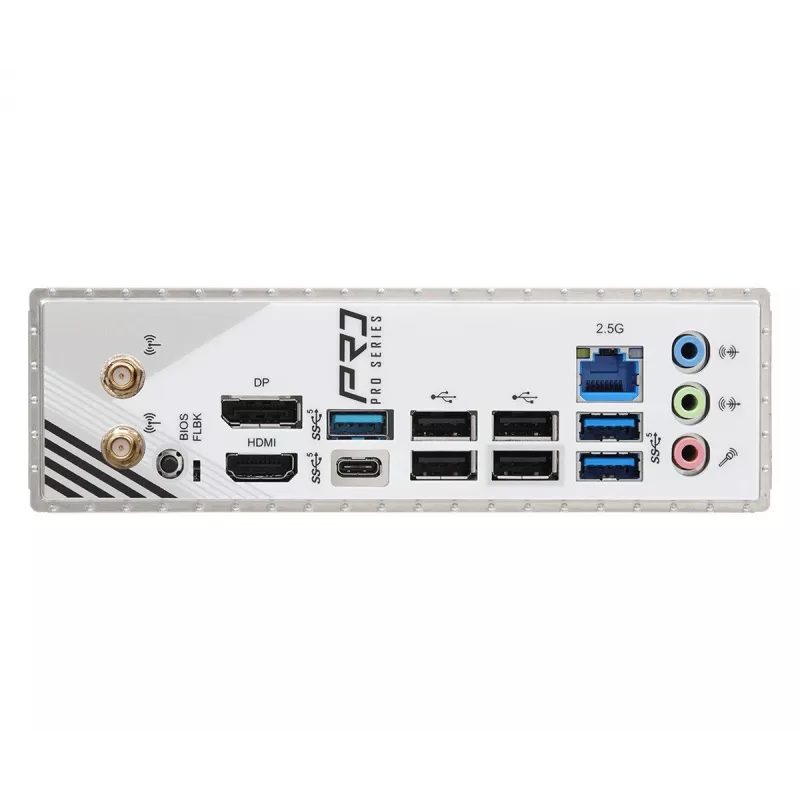 Motininė plokštė ASROCK A620AM PRO RS WIFI AM5 microATX, AMD A620, 4×DDR5, Wi‑Fi, HDMI, DP, 3×M.2, 2×SATA, 7.1 garso, 1Gb LAN