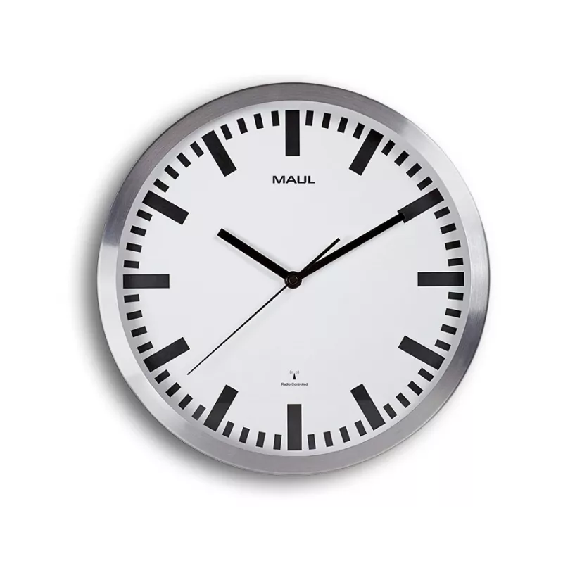 MAUL MAULpilot sieninis laikrodis - AA - 1,5 V - aliuminis - baltas - stiklas - 30 cm (9063308)