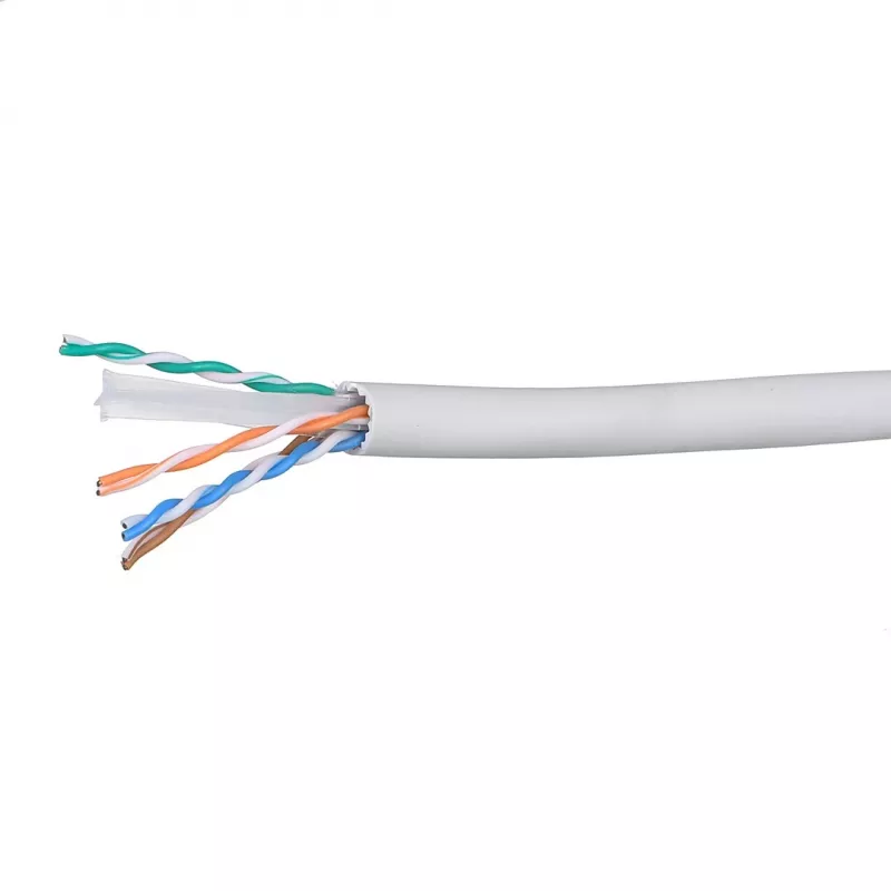 Alantec KIU6ALSOH500D Cat6 U/UTP 23 AWG LSOH 500 m pilkas tinklo kabelis