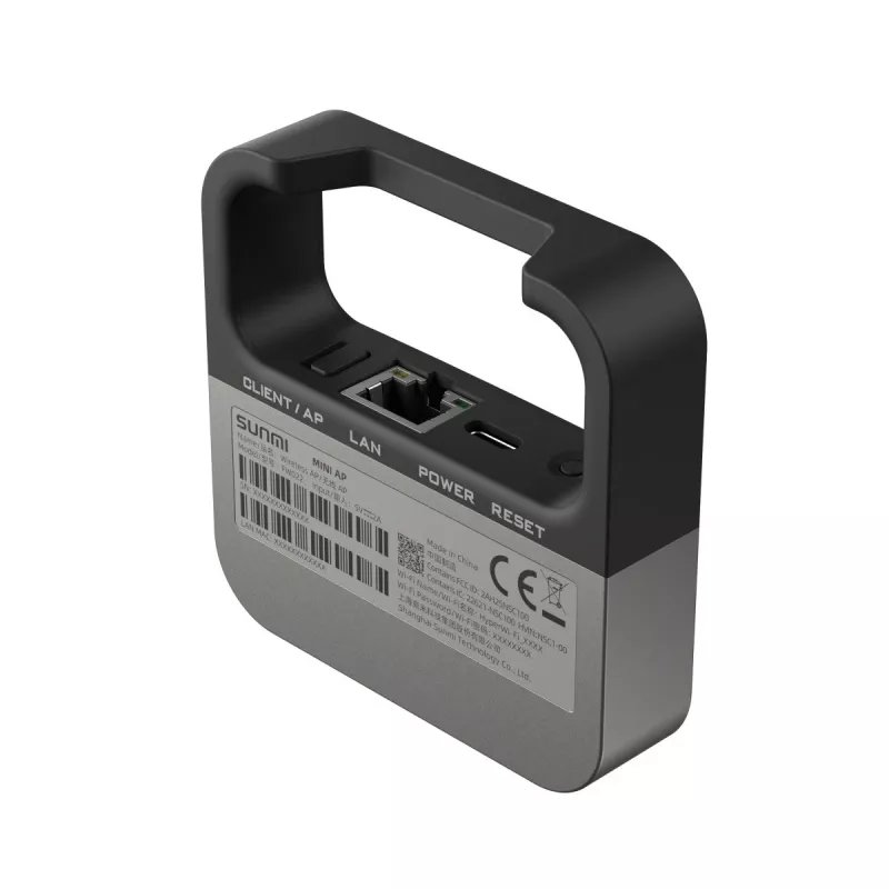 SUNMI Mini AP – belaidžio tinklo prieigos taškas, Wi‑Fi 802.11ah, WPA3, USB‑C