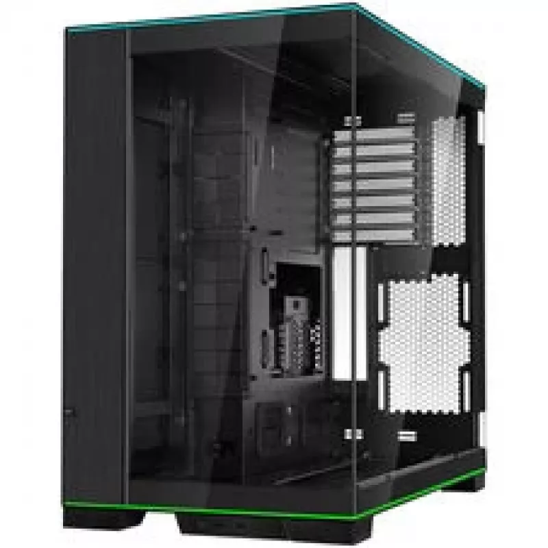 Lian Li O11 Dynamic EVO RGB korpuso rinkinys, Midi bokštas, ARGB, grūdintas stiklas + 6x UNI FAN SL-INF Reverse Blade ventiliatoriai - juoda