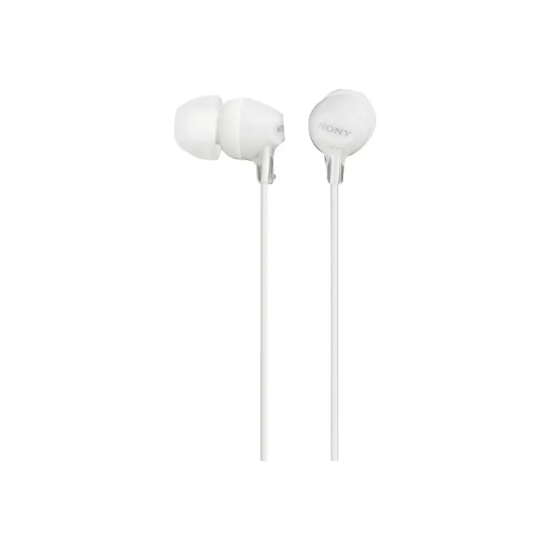 Ausinės Sony MDR-EX15LP, laidinės, 8–22000 Hz, 3 g, baltos
