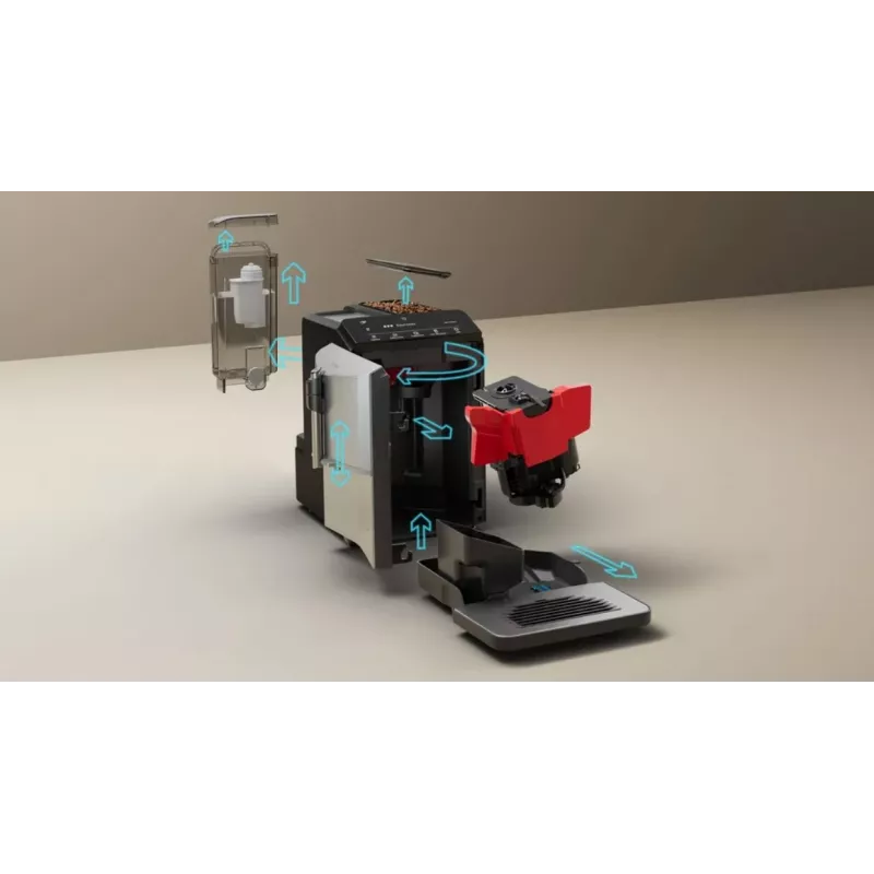 Siemens TF303E01 EQ300 espresso kavos aparatas (sidabrinis; 1300W)